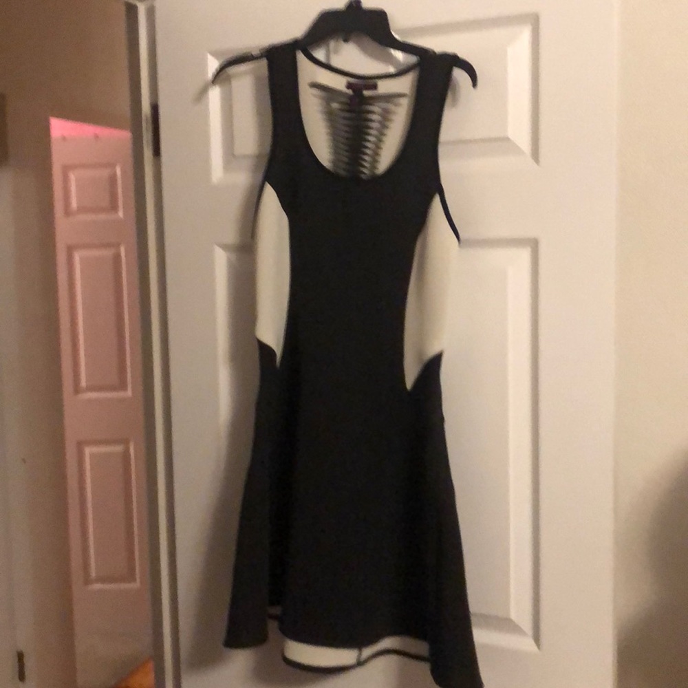 Awesome black and white dress!